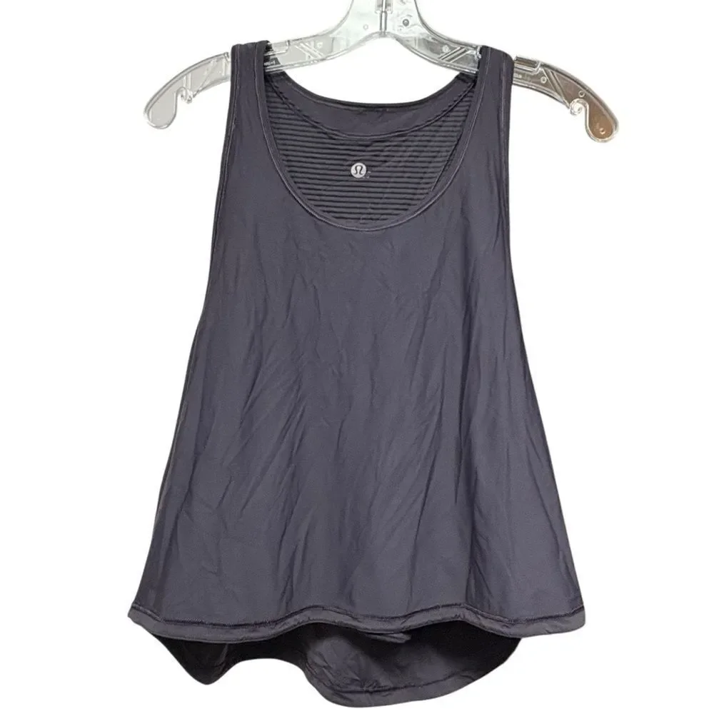 Lululemon RARE Tank Top two in one, Dark Blue Size XS